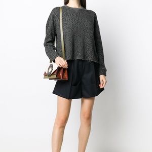 ATM Mini Leopard Print Long Sleeve Sweatshirt